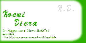 noemi diera business card